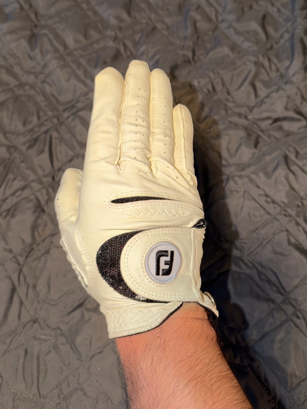 FootJoy WeatherSof Glove Men's Golf RIGHT Gloves White Leather SIZE L